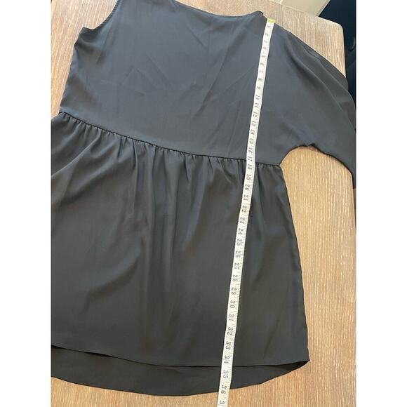 WINK Black Asymmetrical Mini Dress L - Picture 2 of 9